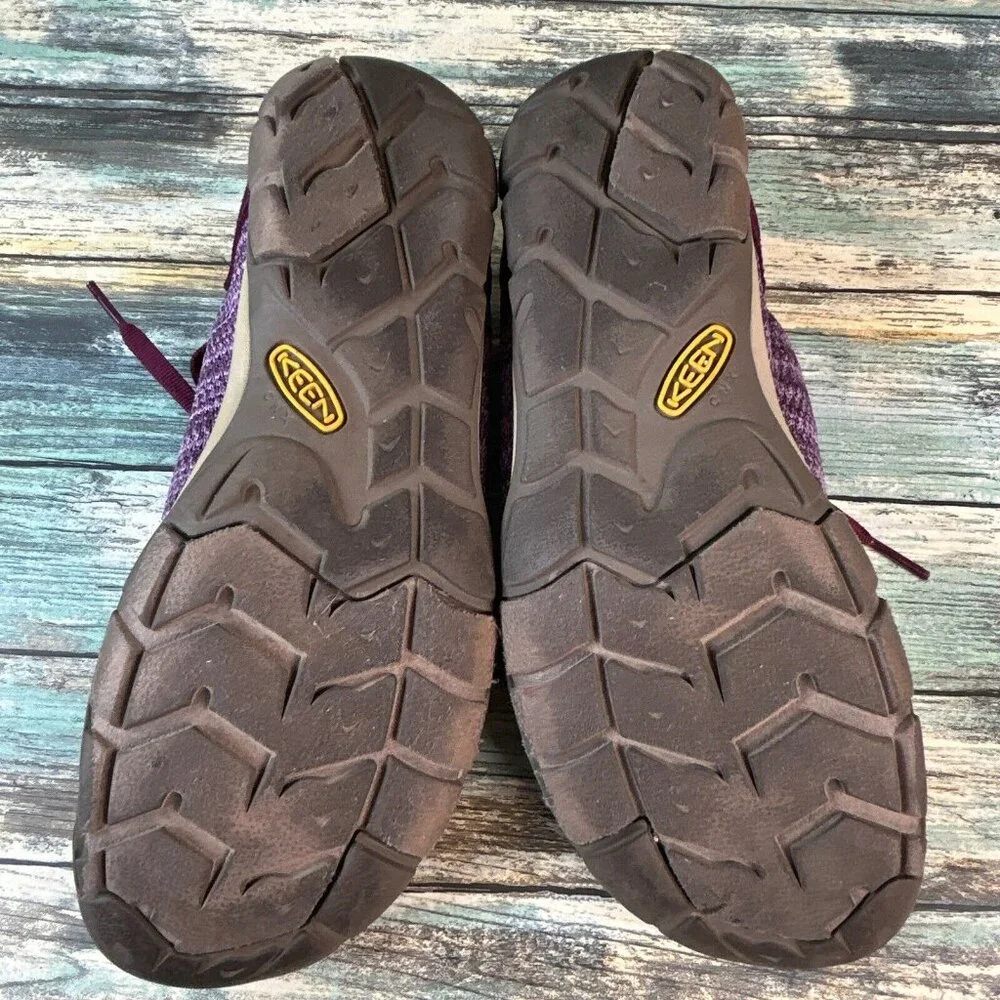 Keen Sneakers Shoes Womens Size 8.5 Burgundy Arch Support Comfort Walking Ladies - Picture 7 of 10